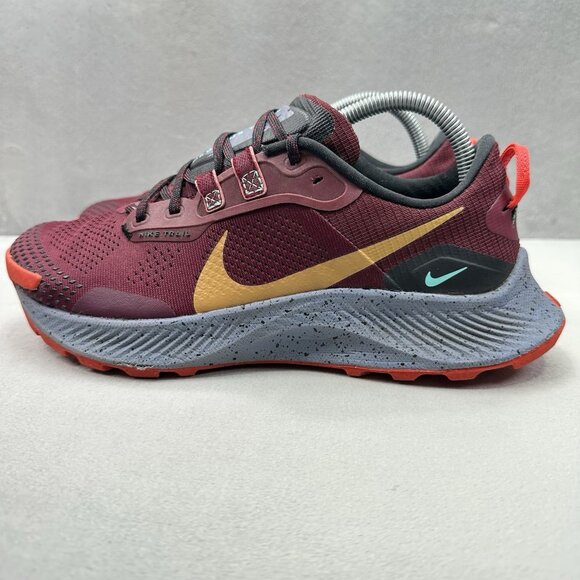 Mens Size 8.5 Nike Pegasus Trail 3 Shoes Dark Beetroot Trail Running Outdoor - Picture 3 of 8